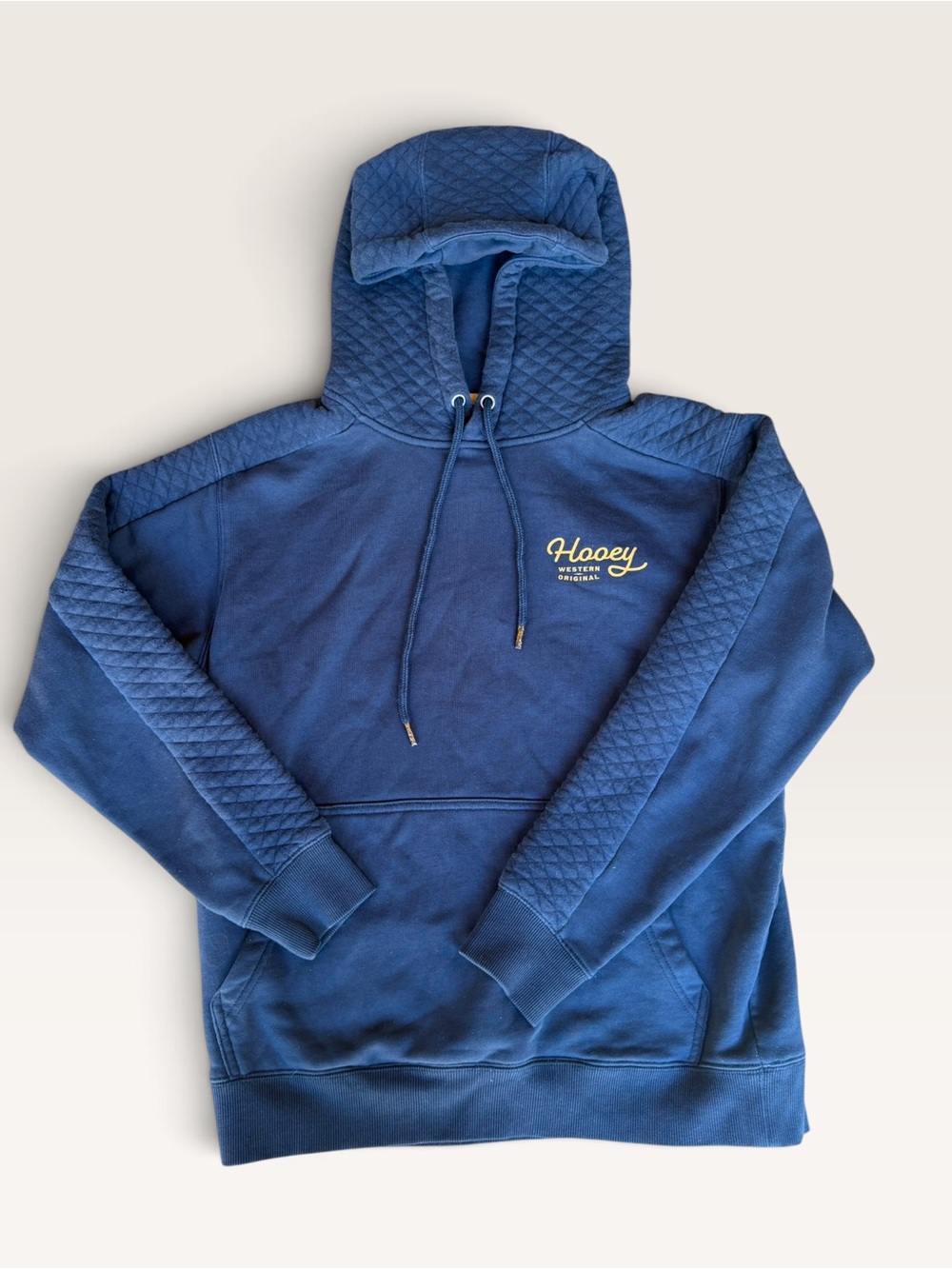Hooey Men's Quilted Royal Blue Pullover Hoodie